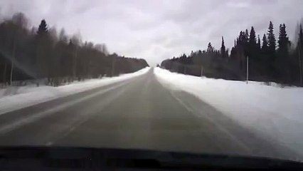 Skidded into oncoming traffic accident