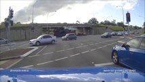 car truck crashes commercial, idiot truck driver