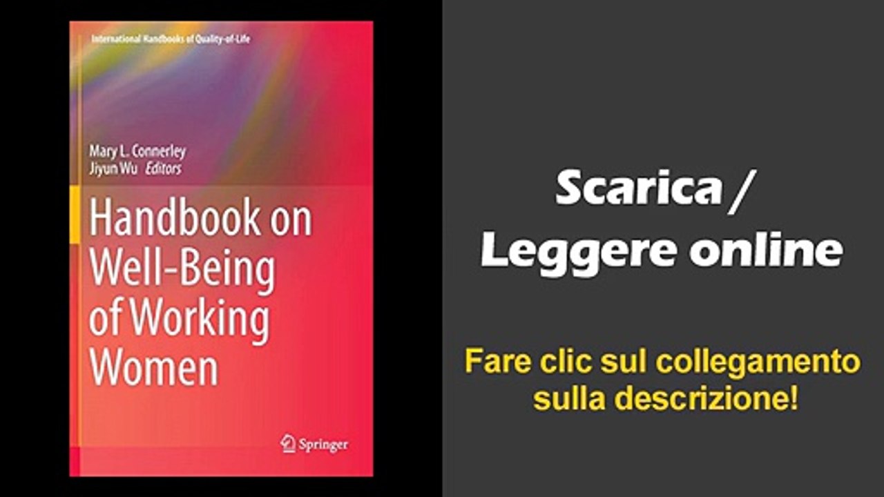 Handbook on Well-Being of Working Women