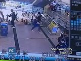 Girl Narrowly Escapes as Escalator Floor Breaks Open in China