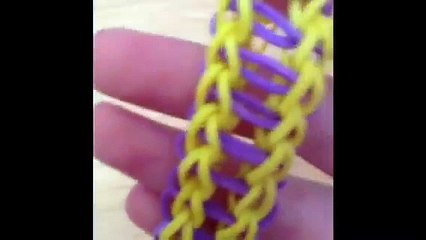 Single Double Chain  Bracelet tutorial On Rainbow Loom