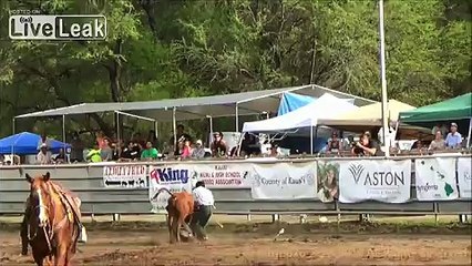 Calf Roping Gone Bad