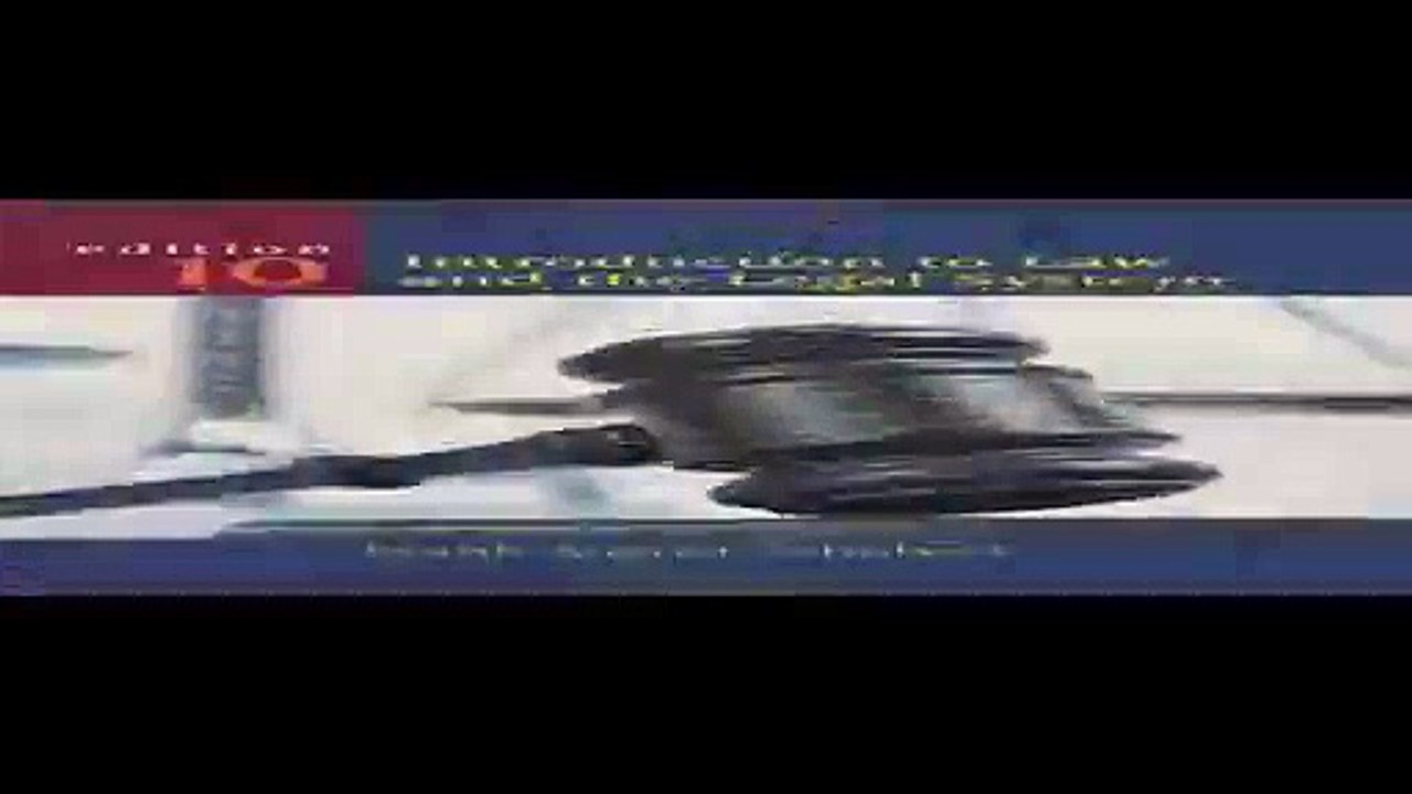 Introduction to Law and the Legal System