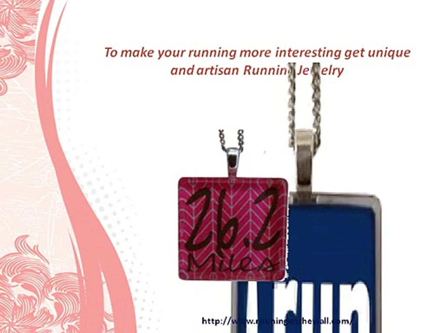 ⁣Personalized Running Jewelry | Running on the Wall