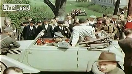 WW2  German and American vehicles in Colour - Czechoslovakia May 1945
