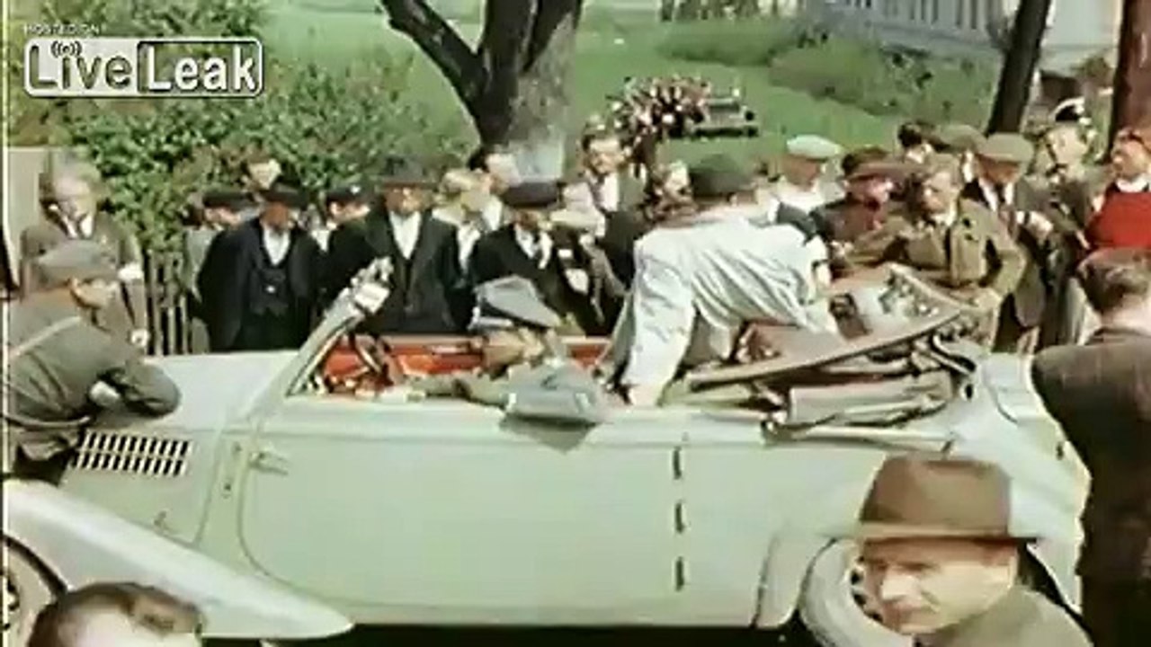 WW2  German and American vehicles in Colour - Czechoslovakia May 1945