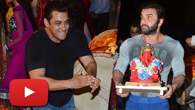 Salman Khan's Ganpati Visarjan 2015 | Salman Dancing At Ganpati Visarjan | #LehrenTurns29