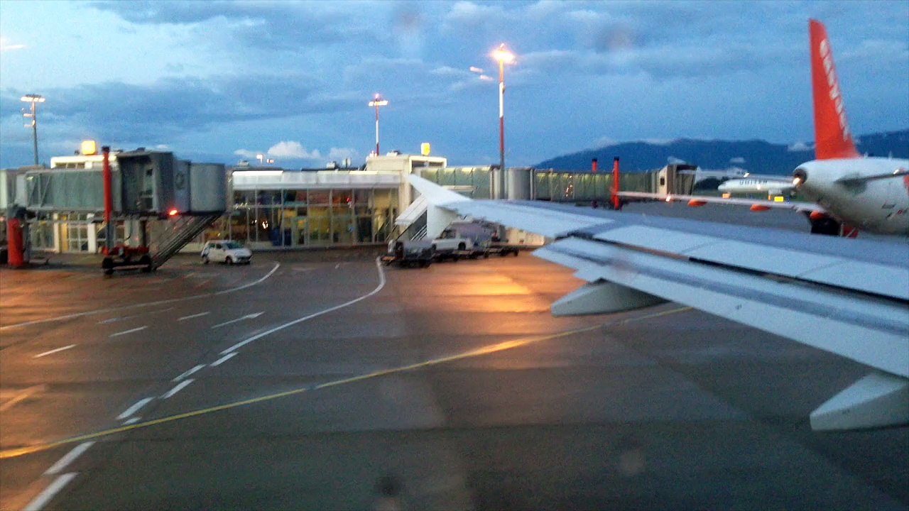 Flight Geneva Barcelona Sunset