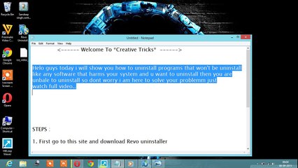 How to uninstall programs that won't be uninstall