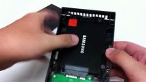 How to install a Samsung 830 7mm height SSD into a MB882SP-1S-2B SSD converter