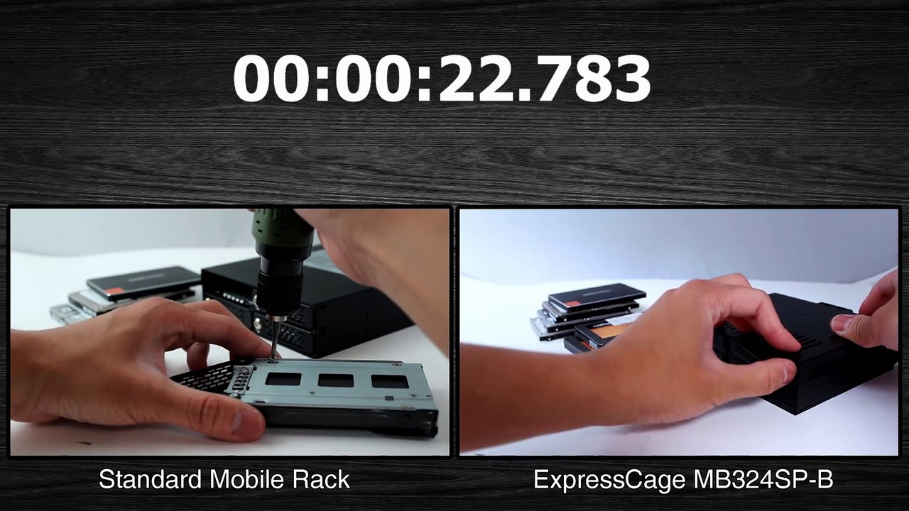 ICY DOCK ExpressCage MB324SP-B Quickness of ExpressTray