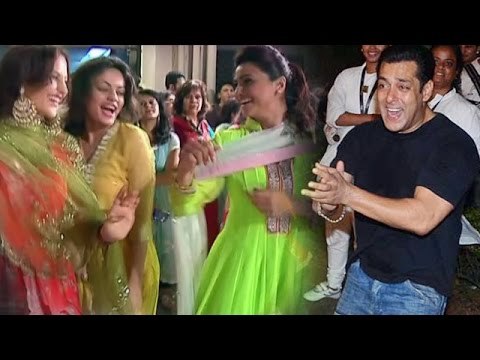 Salman Khan Dances With Elli Avram, Daisy Shah @ Ganesh Visarjan Miraunuk 2015
