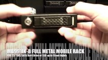 ICY DOCK MB991IK-B 2.5 SATASAS HDD & SSD Full Metal Mobile Rack for Mobile DVR & IPC