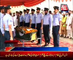 Badhbir Airbase attack: Martyr’s funeral prayers, sacrament continued
