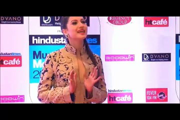 Gauhar Khan gorgeous at the red carpet of Mumbai's Most Stylish Awards 2015