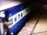 Luckiest Man ever… Escaped Unhurt in Train Incident at Indian Railway Station