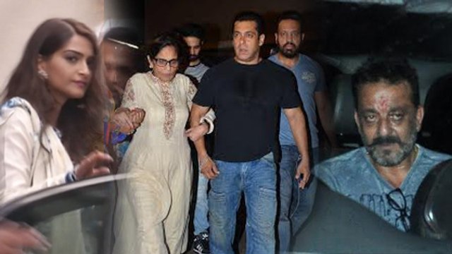 Sanjay Dutt, Sonam Kapoor & Other Celebs At Salman Khan Ganpati Visarjan 2015