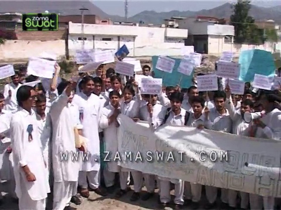 jehanzeb college  protest