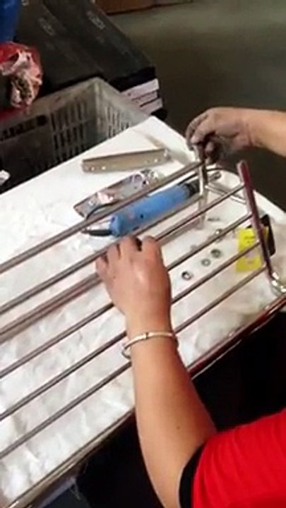 Bathroom Towel Rail Holder Plus Attachments