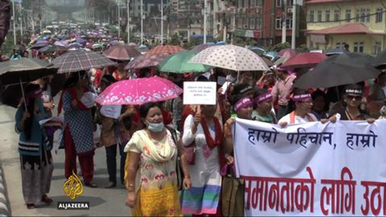 Nepal legislators adopt a new constitution