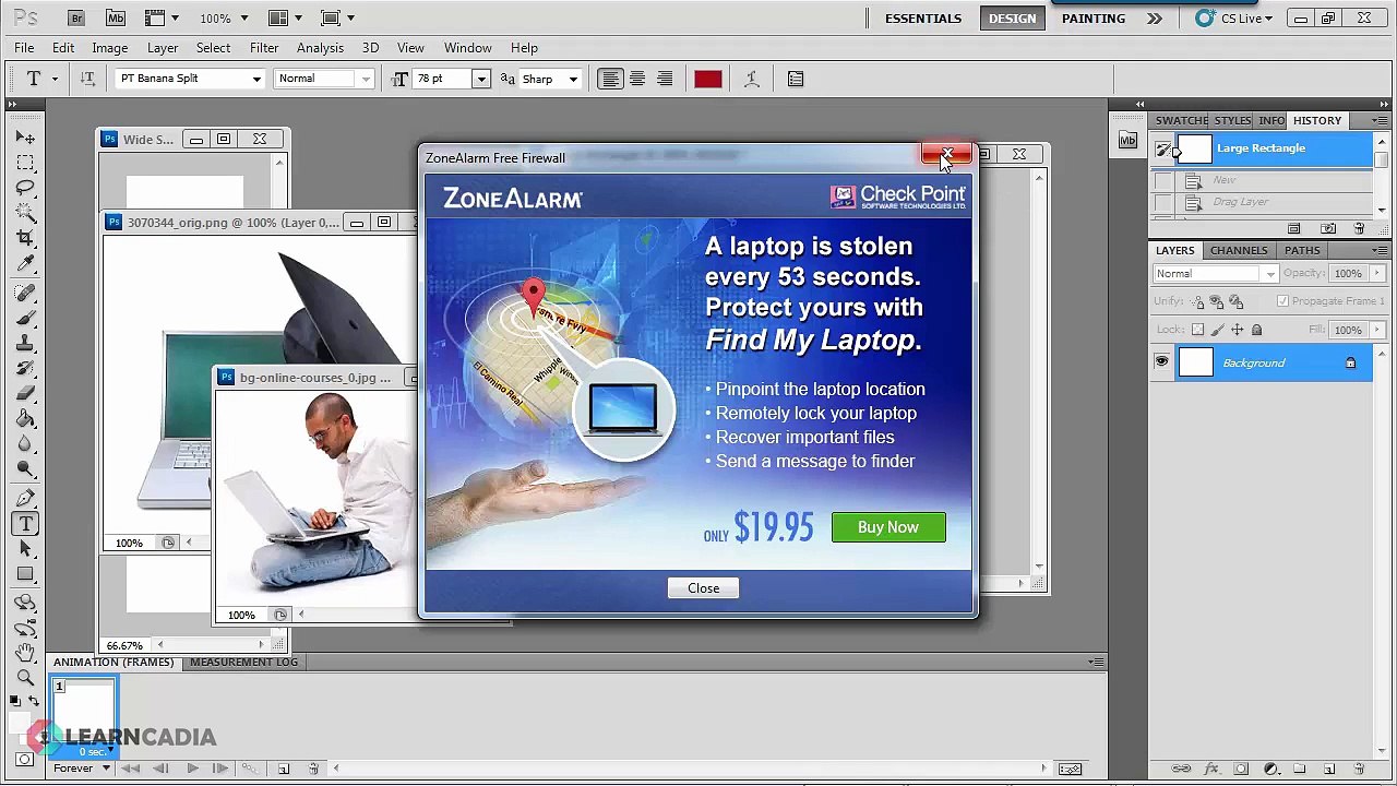 For each animated banner you need to think about the elements that will remain stationary throughout the animation. This lecture teaches you how to go about this