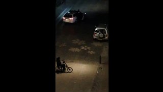 Police overthrow handicaped man out of a wheelchair.