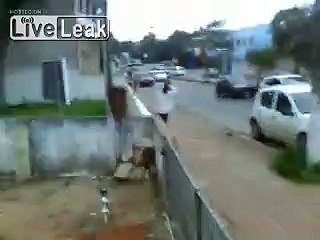 Man is dragged and run over by a car several times [GRAPHIC]