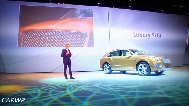PREMIERE Bentley Bentayga 2016 W12 Biturbo 608 cv 92 mkgf 301 kmh 0-100 kmh 4,1 s@60 FPS