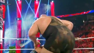 RAW 1000 Off the Air - John Cena and The Rock attacking Big Show !