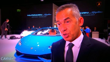 MAURIZIO REGGIANI 186.450€ Lamborghini Huracán Spyder 2017 4x4 610 cv 57 mkgf 324 kmh 0-100 kmh 3,4 s @ 60 FPS