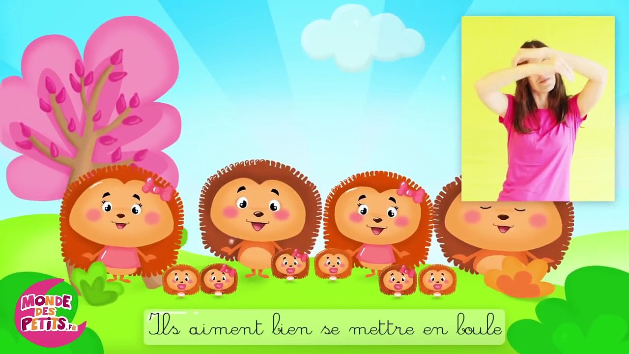 Comptinette des hérissons - comptine à gestes