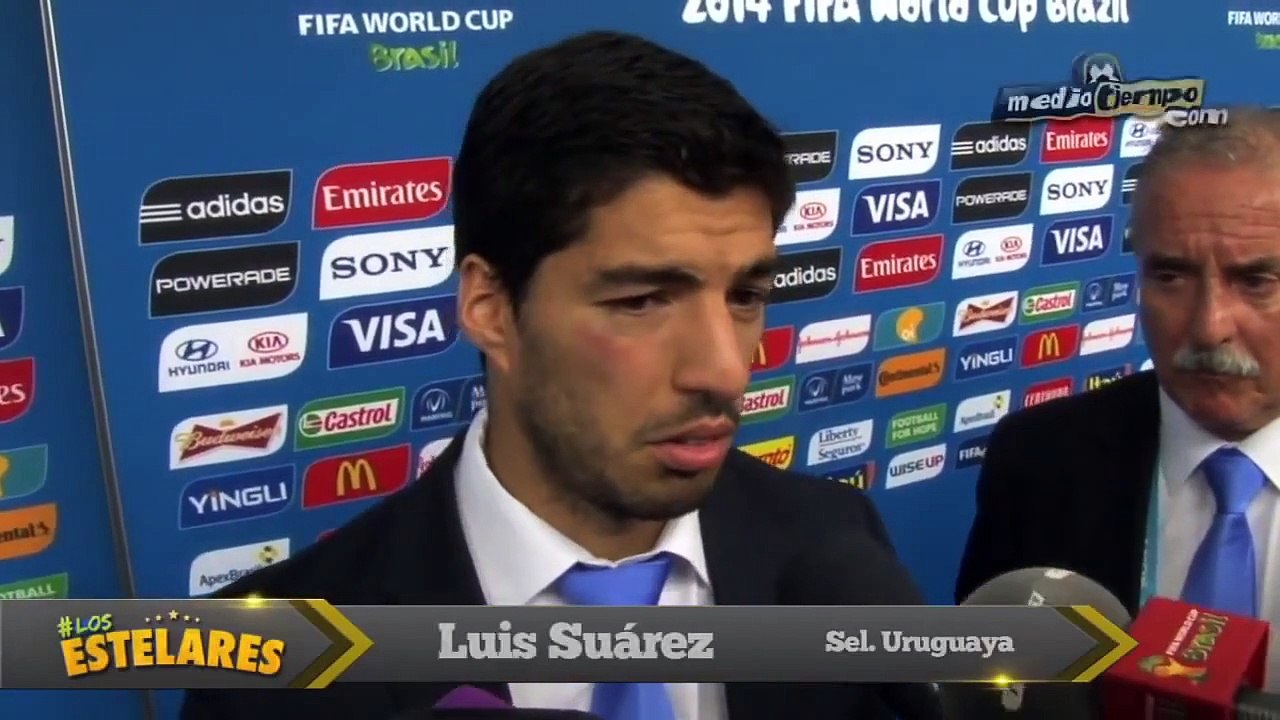Italy Vs Uruguay 0-1 - Luis Suarez Interview After Biting Giorgio Chiellini - June 24 2014 - [HD]