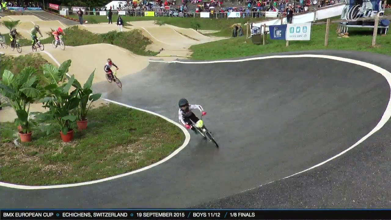 REPLAY 1/8 FINALS CHALLENGE SATURDAY BMX EUROPEAN CUP ECHICHENS, SWITZERLAND - 19 SEPTEMBER 2015