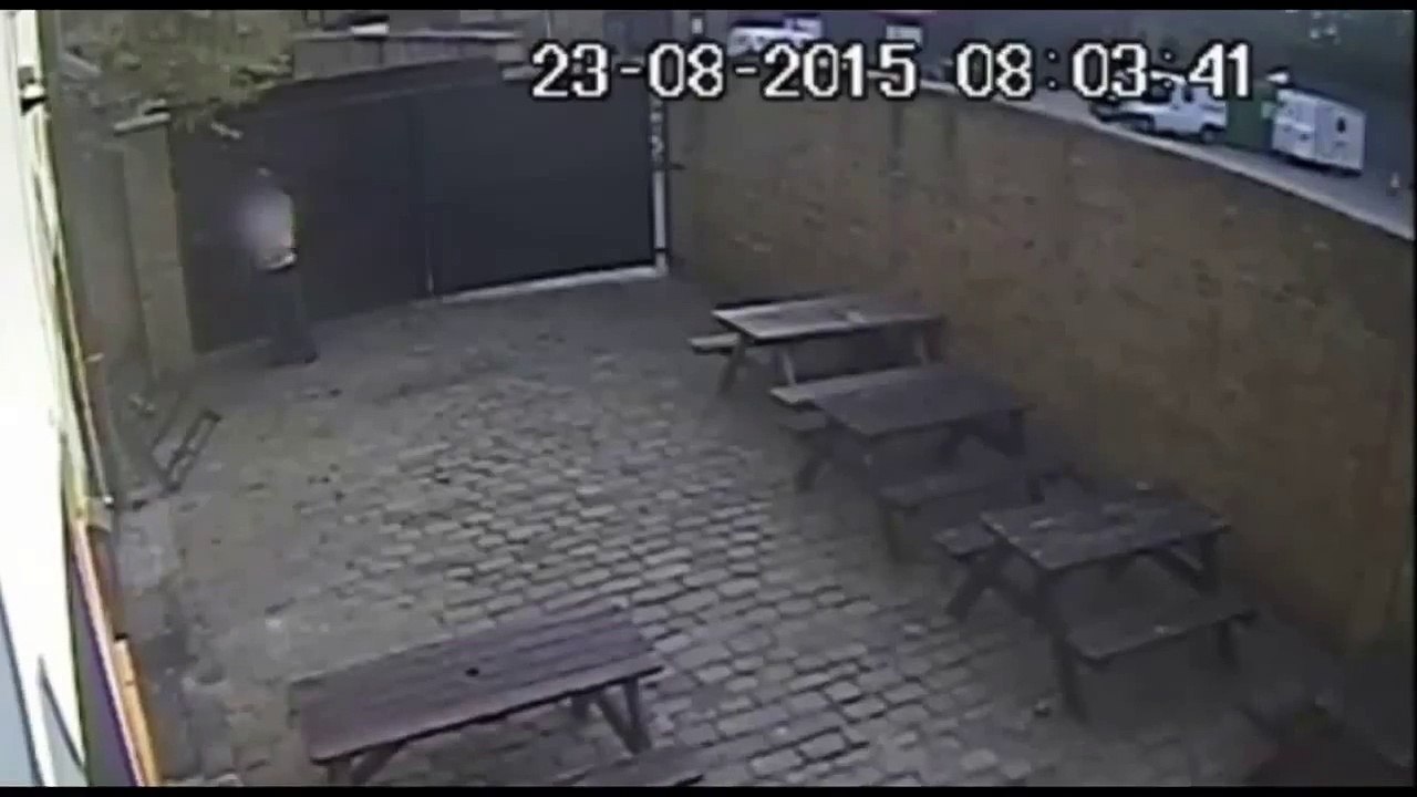 Shocking CCTV of man punching a woman in a London pub garden