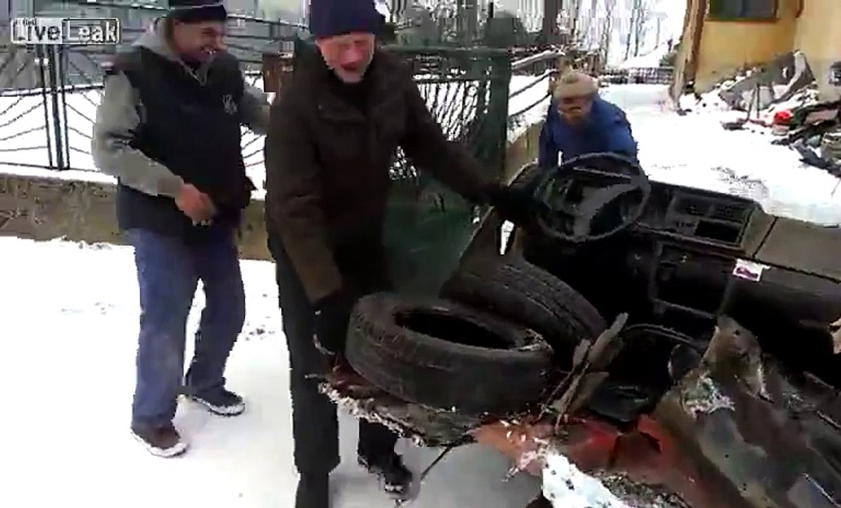 last ride of a car before it goes to a junkyard