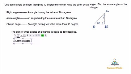 Algebraic Expression from word problems
