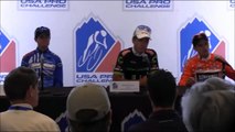 Peter Sagan at press conference after winning stage 1 at USA Pro Challenge