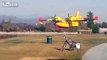 Firefighting Planes Collecting Water
