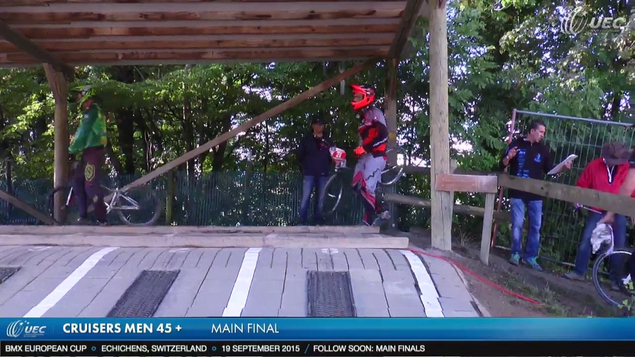REPLAY MAIN FINALS SATURDAY CHALLENGE BMX EUROPEAN CUP ECHICHENS, SWITZERLAND - 19 SEPTEMBER 2015