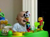 Mom sneezes and baby laughes... So hilarious