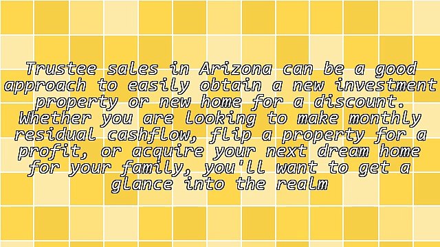 How Wise Property Investors Get Foreclosures At AZ Trustee Sale Auctions!