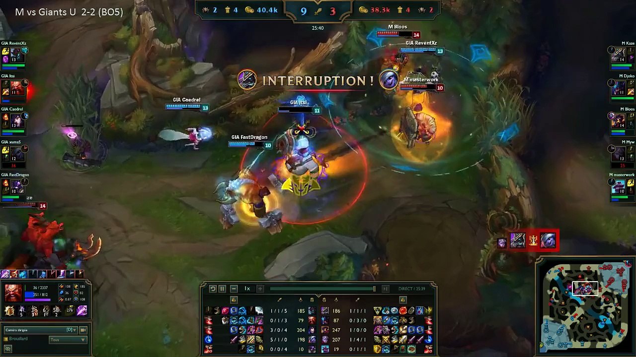 Millenium LoL vs Giants Underdoges - Game 5 et interview djoko