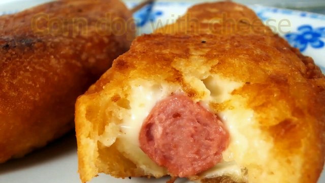 CORN DOGS WITH CHEESE - easy food recipes for beginners to make at home