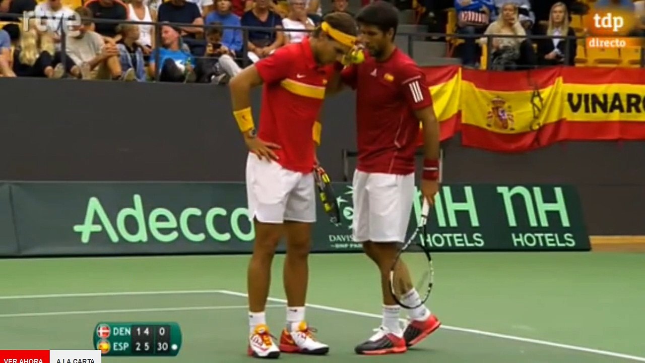2015 Davis Cup Nadal/Verdasco vs. Nielsen/Kromann / Last game&Interview