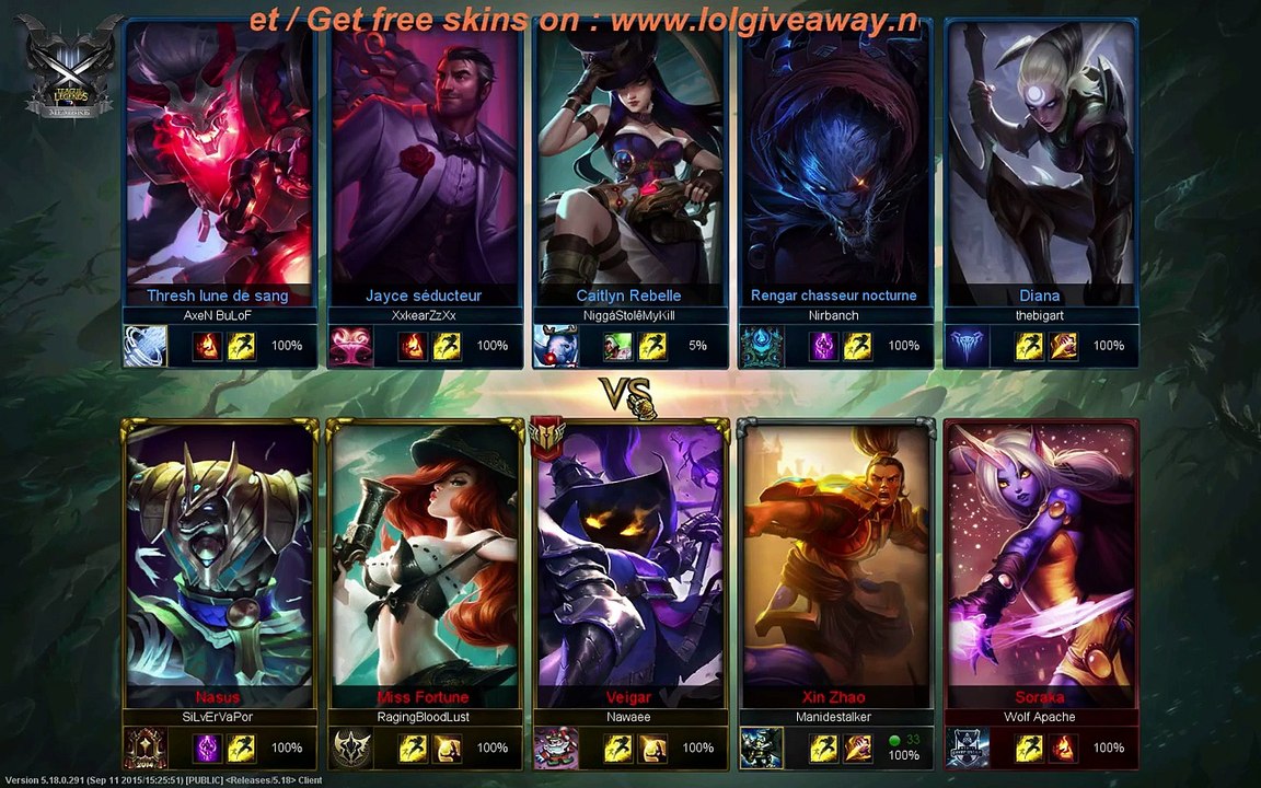 LolGiveAway Live (REPLAY) (2015-09-19 19:34:10 - 2015-09-19 20:27:47)