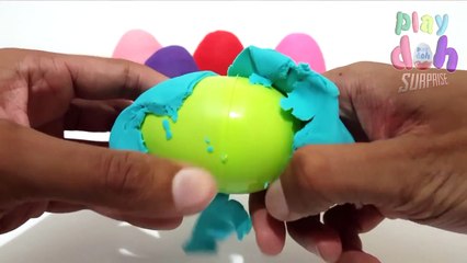 Play Doh Surprise Peppa Pig Eggs Cars Spongebob Disney Minnie Mouse Hello Kitty