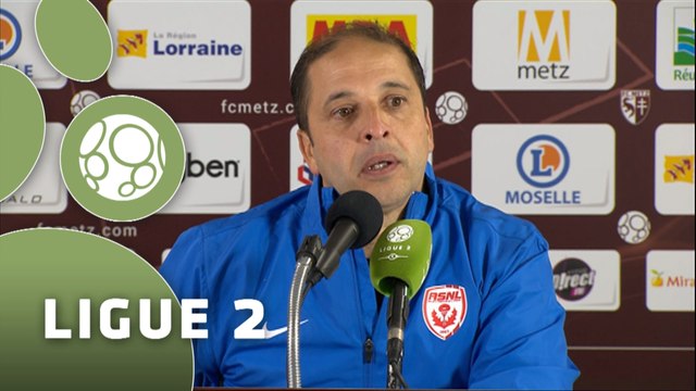 Conférence de presse FC Metz - AS Nancy Lorraine (0-0) : José RIGA (FCM) - Pablo CORREA (ASNL) - 2015/2016
