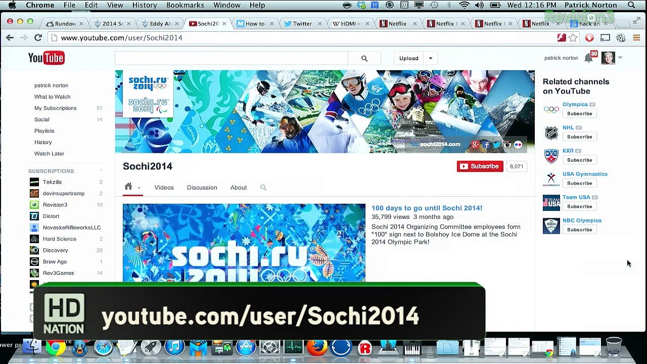 Watch -All- The 2014 Winter Olympics Free Online! Make Your Surround Sound Perfect. HDMI or Optical For Best Audio? Fix Netflix Streaming Issues.