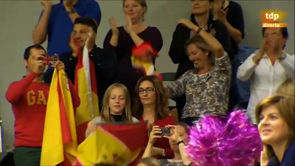 2015 Davis Cup Nadal/Verdasco vs. Nielsen/Kromann / Match point&Interview