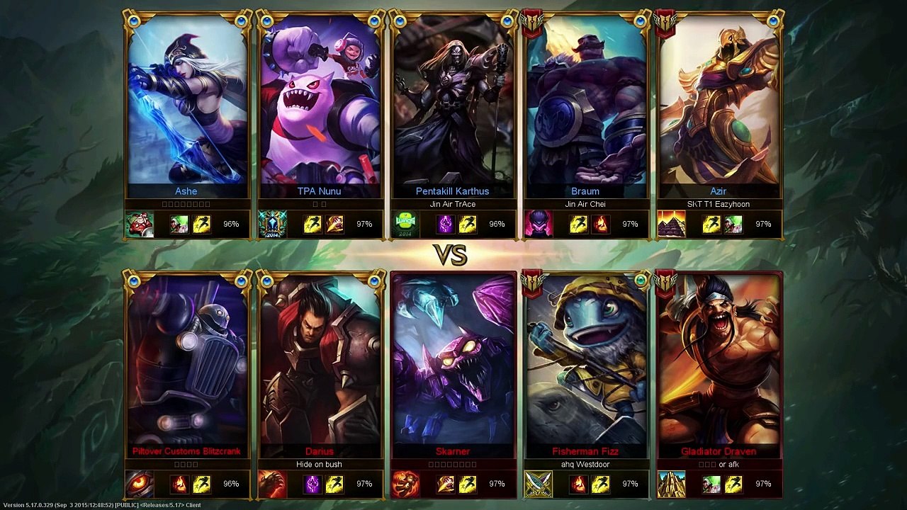 Faker picks Darius